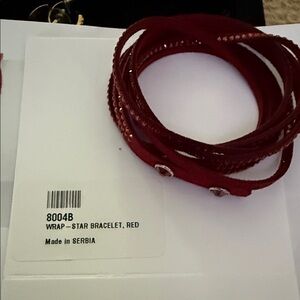 Touchstone crystal Wrap-star Bracelet-red